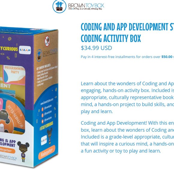 NEW Brown Toy Box Coding and App Development Steam Kit/Kids Coding Activity Box - Picture 10 of 10